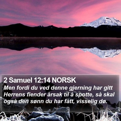 2 Samuel 12:14 NORSK Bible Verse Image