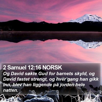 2 Samuel 12:16 NORSK Bible Verse Image