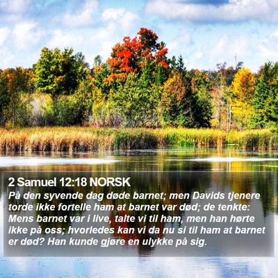 2 Samuel 12:18 NORSK Bible Verse Image