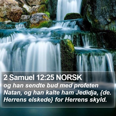 2 Samuel 12:25 NORSK Bible Verse Image