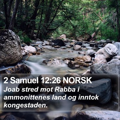 2 Samuel 12:26 NORSK Bible Verse Image