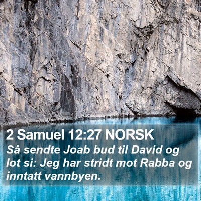 2 Samuel 12:27 NORSK Bible Verse Image