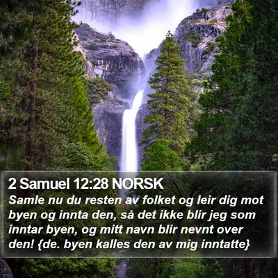 2 Samuel 12:28 NORSK Bible Verse Image