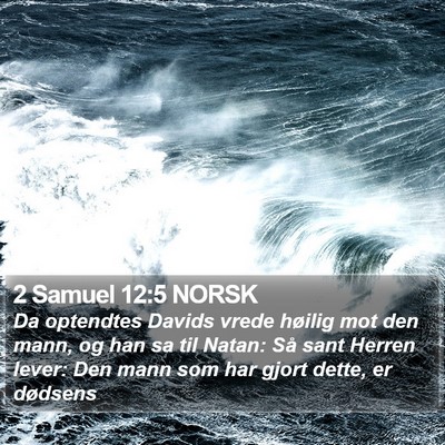 2 Samuel 12:5 NORSK Bible Verse Image