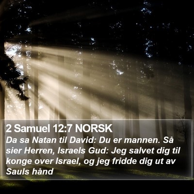 2 Samuel 12:7 NORSK Bible Verse Image