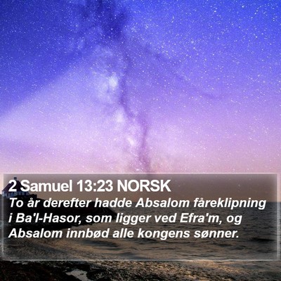 2 Samuel 13:23 NORSK Bible Verse Image