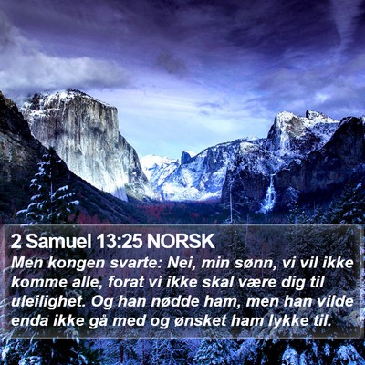 2 Samuel 13:25 NORSK Bible Verse Image