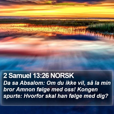 2 Samuel 13:26 NORSK Bible Verse Image
