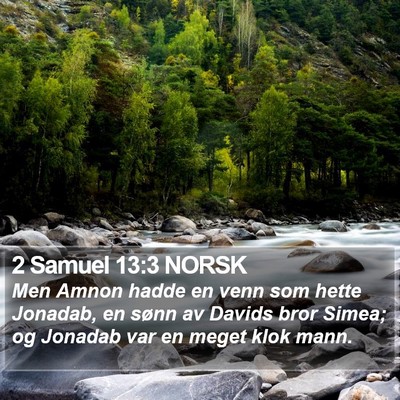 2 Samuel 13:3 NORSK Bible Verse Image