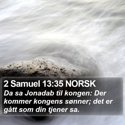 2 Samuel 13:35 NORSK Bible Verse Image