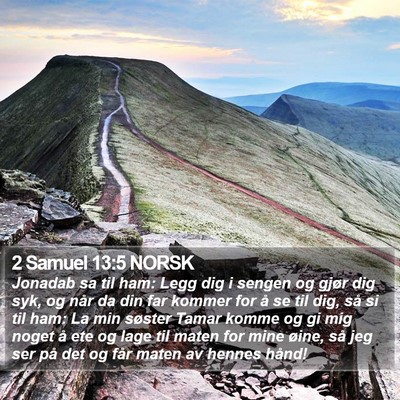 2 Samuel 13:5 NORSK Bible Verse Image
