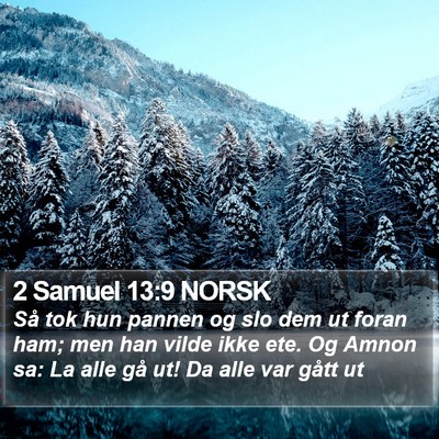 2 Samuel 13:9 NORSK Bible Verse Image
