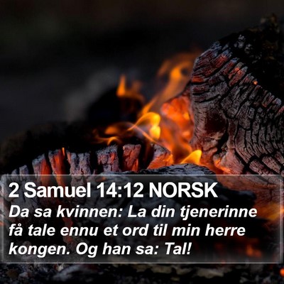 2 Samuel 14:12 NORSK Bible Verse Image
