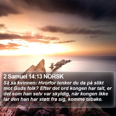 2 Samuel 14:13 NORSK Bible Verse Image