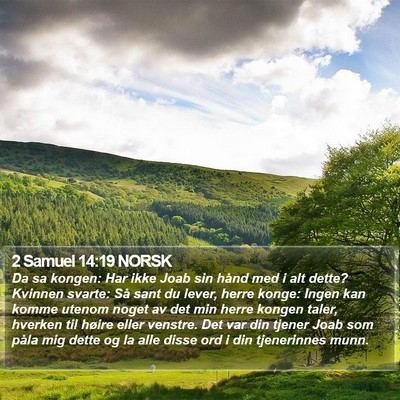 2 Samuel 14:19 NORSK Bible Verse Image