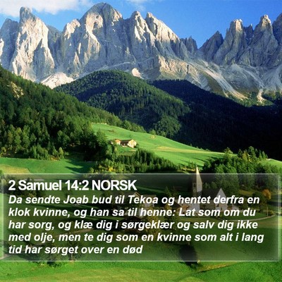 2 Samuel 14:2 NORSK Bible Verse Image