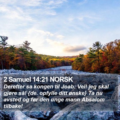 2 Samuel 14:21 NORSK Bible Verse Image
