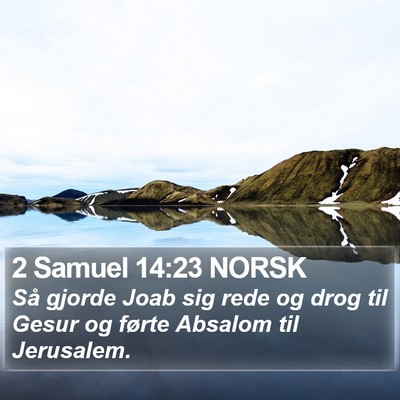 2 Samuel 14:23 NORSK Bible Verse Image