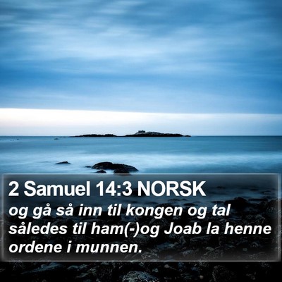 2 Samuel 14:3 NORSK Bible Verse Image