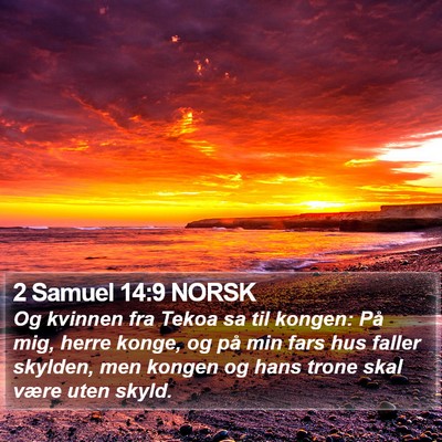 2 Samuel 14:9 NORSK Bible Verse Image