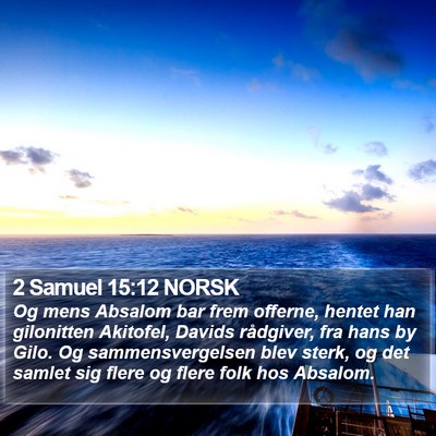 2 Samuel 15:12 NORSK Bible Verse Image