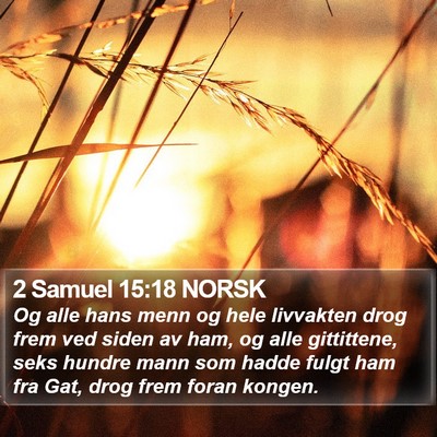 2 Samuel 15:18 NORSK Bible Verse Image