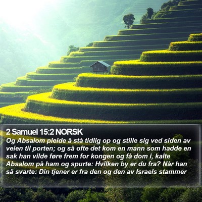 2 Samuel 15:2 NORSK Bible Verse Image