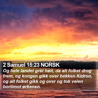 2 Samuel 15:23 NORSK Bible Verse Image