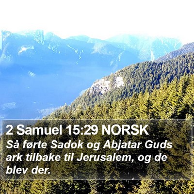 2 Samuel 15:29 NORSK Bible Verse Image