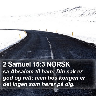 2 Samuel 15:3 NORSK Bible Verse Image