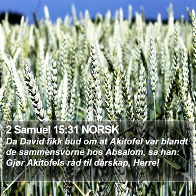 2 Samuel 15:31 NORSK Bible Verse Image