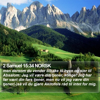 2 Samuel 15:34 NORSK Bible Verse Image