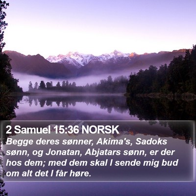 2 Samuel 15:36 NORSK Bible Verse Image