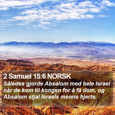 2 Samuel 15:6 NORSK Bible Verse Image
