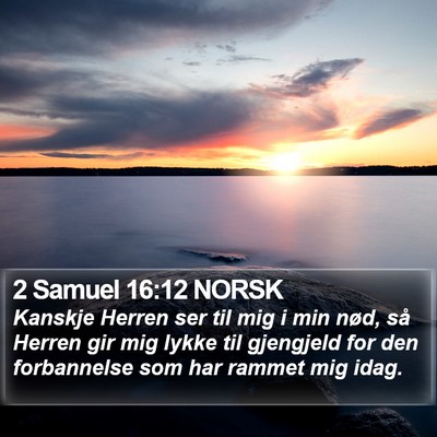 2 Samuel 16:12 NORSK Bible Verse Image
