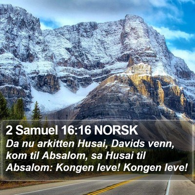 2 Samuel 16:16 NORSK Bible Verse Image