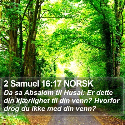2 Samuel 16:17 NORSK Bible Verse Image