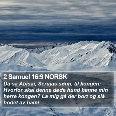 2 Samuel 16:9 NORSK Bible Verse Image
