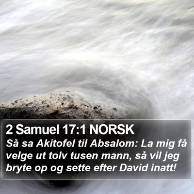 2 Samuel 17:1 NORSK Bible Verse Image