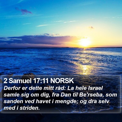 2 Samuel 17:11 NORSK Bible Verse Image