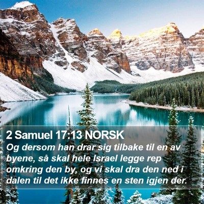 2 Samuel 17:13 NORSK Bible Verse Image