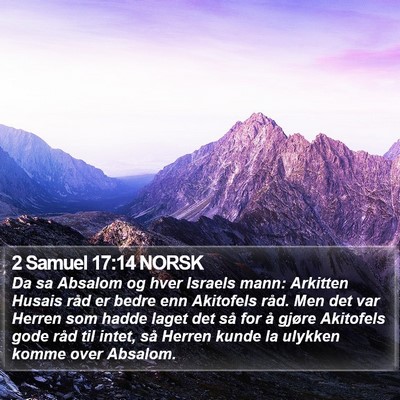 2 Samuel 17:14 NORSK Bible Verse Image