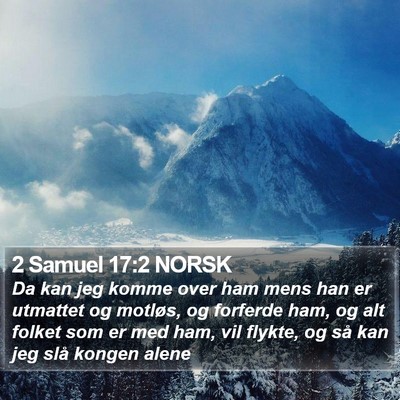 2 Samuel 17:2 NORSK Bible Verse Image