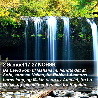2 Samuel 17:27 NORSK Bible Verse Image