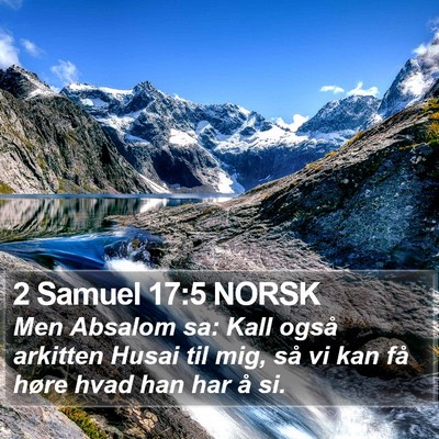 2 Samuel 17:5 NORSK Bible Verse Image