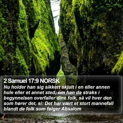 2 Samuel 17:9 NORSK Bible Verse Image