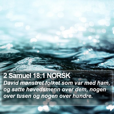 2 Samuel 18:1 NORSK Bible Verse Image