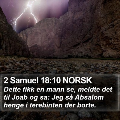 2 Samuel 18:10 NORSK Bible Verse Image