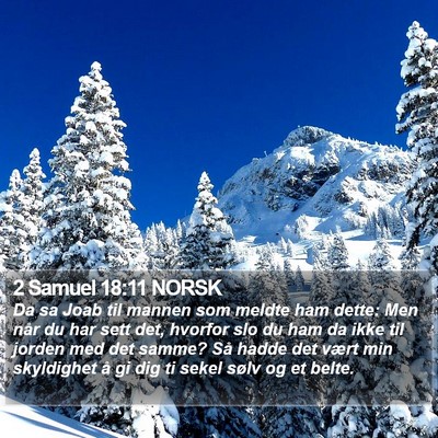 2 Samuel 18:11 NORSK Bible Verse Image