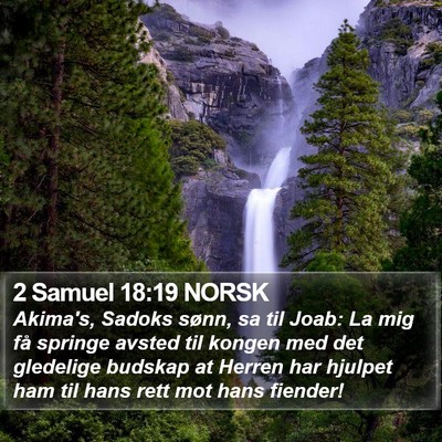 2 Samuel 18:19 NORSK Bible Verse Image